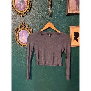 Athleta Girl Gray Long Sleeve Modal Top Sz 7